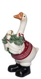 Transpac 26 TC06219 Resin Holiday Goose Figurine - 3 Styles