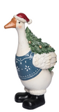 Transpac 26 TC06219 Resin Holiday Goose Figurine - 3 Styles