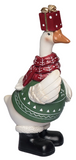 Transpac 26 TC06219 Resin Holiday Goose Figurine - 3 Styles