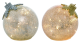 Transpac 26 Y7195 Glass Light Up Ornament Decor - 2 Styles