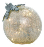 Transpac 26 Y7195 Glass Light Up Ornament Decor - 2 Styles