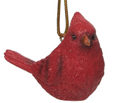 Transpac 26 Y9732 Resin Bright Cardinal Ornament - 3 Styles