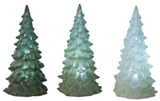 Transpac 26 TC05843x Small Plastic Light Up Christmas Tree 5in - 3 Colors