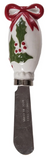 Transpac 26 TC06013 Dolomite Noel Holly Spreaders Set of 4