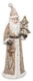 Transpac 26 Y9983 Resin Gold Dusted Santa Figure 2in - 3 Styles