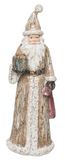 Transpac 26 Y9983 Resin Gold Dusted Santa Figure 2in - 3 Styles
