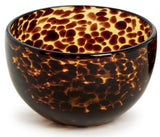 Two's Company 26 54905x Tortoise Print Tidbit Glass Bowl - 2 Styles