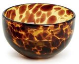 Two's Company 26 54905x Tortoise Print Tidbit Glass Bowl - 2 Styles