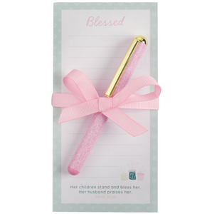 Christian Art Gifts CAG FN0xx Magnetic Notepad and Pen Gift Set