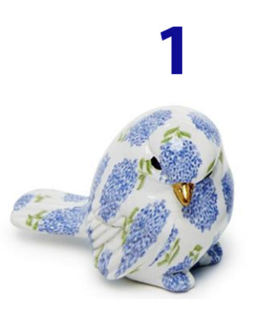 Two's Company 26 54982-x Blue Hydrangea Decorative Birds - 8