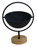 VIP Home & Garden VIP PV00398x Metal/Wood Table Half-Sphere Planter - 2 Sizes