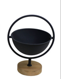 VIP Home & Garden VIP PV00398x Metal/Wood Table Half-Sphere Planter - 2 Sizes