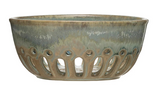Creative Co-Op CCOP DF2880Axx Stoneware Berry Bowl with Glaze - 6" Round x 2.5" Tall