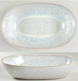 Casafina Stoneware CF IB3586xx "Ibiza" Medium Oval Bowl - 2 Colors