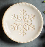 Mud Pie MP 41230036xx White Christmas Tidbit Plate - 4 Styles