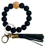 Queens Designs QD BB139X125xx Silicone Beaded Keychain Bracelet - 6 Colors