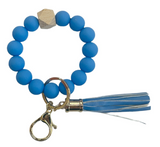 Queens Designs QD BB139X125xx Silicone Beaded Keychain Bracelet - 6 Colors