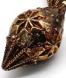 Wing Tai Trading WTT 25GXS219x White Glass Finial Ornaments - 3 Colors