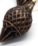 Wing Tai Trading WTT 25GXS219x White Glass Finial Ornaments - 3 Colors