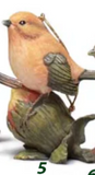 Dickson Gifts DG CHO-132 Birds on Nuts Ornament - 6 Styles