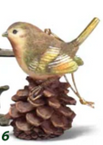 Dickson Gifts DG CHO-132 Birds on Nuts Ornament - 6 Styles