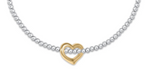 eNewton Design 26 BCLxx25LOVx Classic Mixed Metal 2.5mm Bracelet  - 2 Styles