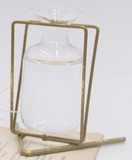 TradeCie 26 HD206x Metal Stand with Glass Vase - 2 Colors