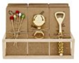 Mud Pie MP 48600140xx Christmas Bar Tool Basket