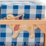 Mud Pie 26 40900109x Americana Napkin Set - 4 Styles