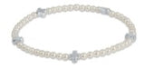 eNewton Design 26 BSCSM3PEx Signature Cross Small 3mm Pearl Bracelet - 2 Styles