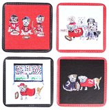 KEVA 26 CBxx-C Leather Coasters, 3.5in Set of 4 - 5 Styles