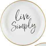 Home Essentials HE 70188x 10"Wall Mountable Inspire Metal Tray - 3 Styles