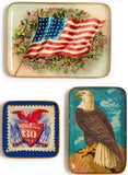 Two's Company 26 55679x Vintage America Metal Trinket Tray - 3 Styles