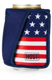 True Brands 26 10938 HOST Insta-Chill Standard Can Sleeve in Americana - 4 Styles