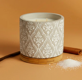 Bourbon Royalty 26 16DSxx 16oz Damask Stone Candle - 10 Scents
