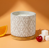 Bourbon Royalty 26 16DSxx 16oz Damask Stone Candle - 10 Scents