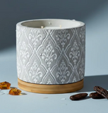Bourbon Royalty 26 16DSxx 16oz Damask Stone Candle - 10 Scents
