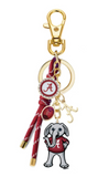 Canvas Jewelry 26 26426BC-xxx Cluster Bag Charm in Shiny Gold - 3 Schools