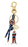 Canvas Jewelry 26 26426BC-xxx Cluster Bag Charm in Shiny Gold - 3 Schools