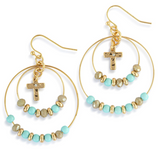 Demdaco 26 1004670404 Beaded Prayer 2in Earrings - 3 Styles