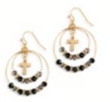 Demdaco 26 1004670404 Beaded Prayer 2in Earrings - 3 Styles