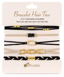 My Fun Colors 26 BT-100xx Bracelet Hair Tie Set of 5 - 12 Styles