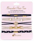 My Fun Colors 26 BT-100xx Bracelet Hair Tie Set of 5 - 12 Styles