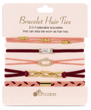 My Fun Colors 26 BT-100xx Bracelet Hair Tie Set of 5 - 12 Styles