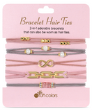 My Fun Colors 26 BT-100xx Bracelet Hair Tie Set of 5 - 12 Styles
