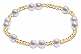 eNewton Design 26 BEXHOPUNWPEx Extends Hope Unwritten Pearl Bracelet - 4 Sizes