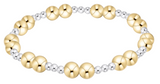 eNewton Design 26 BTOGMXMx Together Mixed Metal Bracelet - 3 Sizes
