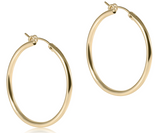 eNewton Design 26 ERDG125Hx Round Gold 1.25" Hoop - 2 Styles