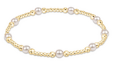eNewton Design 26 BPURPPExG Purpose Pearl Gold Bracelet -  Sizes3