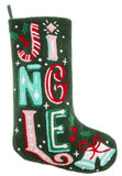 Karma Gifts 26 KA4001xx Holiday Embroidered Stocking - 7 Styles